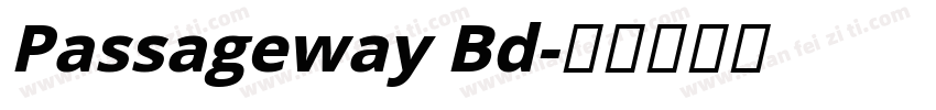 Passageway Bd字体转换